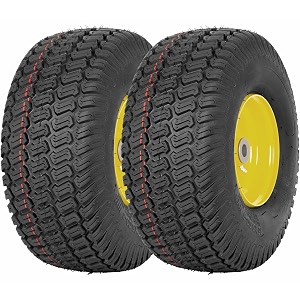 2 Pack 15x6.00-6 Tubeless Lawn Mower Tire