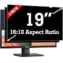 [2 Pack] 19 Inch Privacy Screen Filter for Widescreen 16:10 Monitor
