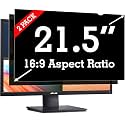 [2 Pack] 21.5 Inch Privacy Screen Filter for Widescreen 16:9 Monitor