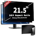 2 Pack 21.5 Inch Privacy Screen Filter for 16:9 Curved and Flat
