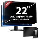 2 Pack 22 Inch Privacy Screen Filter for 16:10 Curved and Flat