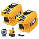 2 Pack 220W Power Inverter Compatible with Dewalt 20V Battery