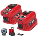 2 Pack 220W Power Inverter Compatible with Milwaukee 18V Battery