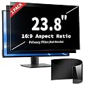 2 Pack 23.8 Inch Privacy Screen Filter for 16:9 Curved and Flat