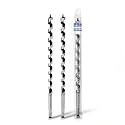 2 Pack 3/8" X 18" Auger Bit for Wood, 10x460mm Hex Long Auger Drill Bit
