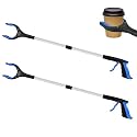2 Pack 32 Inch Commercial Trash Grabber for Elderly Assist, Heavy Duty Lightweight Reacher with Ergonomic Handle &amp; Non-Slip Grip, Multi-Use Outdoor Home Garden Cleanup Mobility Aid Tool