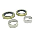 2 Pack 32123 Grease Seal OD 2.56 in ID 1.68 in and 33517U Wear Sleeve - for UFP Vault Boat Trailer Wheel Hub Axle - Trailer axle Grease Seals and Stainless Wear Sleeves w/Holes