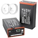 2-Pack 5000mAh Battery for Moultrie Battery Pack Replacement, 10.8V Li-ion Rechargeable Compatible with Moultrie Edge, Edge 2, Edge 3, Edge Pro & Edge 3 Pro, with 2 Type-C Cables