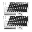 2 Pack 5V 7W Solar Panel Camera Charger Fit for SimpliSafe Outdoor Camera & Outdoor Security Camera Series 2 Camera Charging Cord Cable