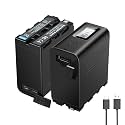 2-Pack 7.4V 8800mAh NP-F970 Battery, Compatible for Sony NP-F Battery