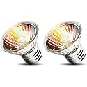 2-Pack 75W UVA Bulbs, Light Turtle Heat Lamp for Reptiles and Amphibian Tanks, Terrariums and Cages, Fit E26 Heat Reptile Lamp,Works with Various Lamp Fixtures,for Lizards, Snakes, Turtles