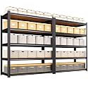 2-Pack 78" H x 46" W x 20" D Garage Shelving, 5-Tier Storage Shelves