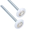 2 Pack 9" Stem 2" 13 Ball Nylon Commercial Grade Garage Door Roller, Quiet/Durable and High Load, Use 6200ZZ Double Seals Precision Bearings