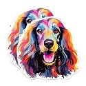 (2 Pack) Afghan Hound Dog Breed Sticker - 5 Inches On Longest Side - Choose from Over 100 Dog Breeds - for Cars, Trucks, Skateboards, Laptops - Made in USA - BMCS1743