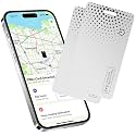 2-Pack Air Tracker Tag Wallet Tracker [Apple MFi Certified] (iOS Only) Bluetooth Tracker Smart Finder for Apple Find My, iPhone Card Wallet Finder, Wireless Charging, for Bags, Keys, Passport (White)