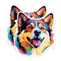 (2 Pack) Akita Dog Breed Stickers - 5 Inches On Longest Side - Choose from Over 100 Dog Breeds - for Cars, Trucks, Skateboards, Laptops - Made in USA - BMCS1746