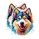 (2 Pack) Alaskan Malamute Dog Stickers - 5 Inches On Longest Side - Choose from Over 100 Dog Breeds - for Cars, Trucks, Skateboards, Laptops - Made in USA - BMCS1749