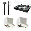 2 Pack ATN3600L-ATN3600LC Diamond Record Player Needles, Needles Replacement Stylus with Brush, Compatible with Audio-Technica AT-LP60, AT-LP60X, AT-LP60XBT, and Crosley Multiple Models