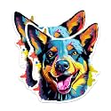 (2 Pack) Australian Cattle Dog Breed Stickers - 5 Inches On Longest Side - Choose from Over 100 Dog Breeds - for Cars, Trucks, Skateboards, Laptops - Made in USA - BMCS1757