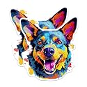 (2 Pack) Australian Cattle Dog Breed Stickers - 5 Inches On Longest Side - Choose from Over 100 Dog Breeds - for Cars, Trucks, Skateboards, Laptops - Made in USA - BMCS1758
