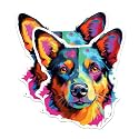 (2 Pack) Australian Cattle Dog Breed Stickers - 5 Inches On Longest Side - Choose from Over 100 Dog Breeds - for Cars, Trucks, Skateboards, Laptops - Made in USA - BMCS1759