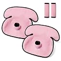 TinlyFinly Baby Potty Training Car Seat Protector Cover, 2 Pack, Pink