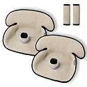 TinlyFinly Baby Potty Training Car Seat Protector Cover, 2 Pack, Beige