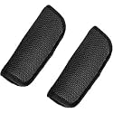 2 Pack Baby Seat Strap Covers for Baby Stroller, Soft Seat Belt Strap Covers for Newborns/Infants Kids/Child Seat, Baby Seat Straps Shoulder Pads for Child Seats,Seat Belt Covers (Black)
