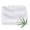 2 Pack Bamboo Viscose Fitted Sheet Full Size Only, 400 Thread Count