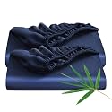 2 Pack Bamboo Viscose Fitted Sheet Twin Size Only, 400 Thread Count