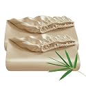 2 Pack Bamboo Viscose Fitted Sheet Full Size Only, 400 Thread Count