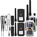 2 Pack BAOFENG UV-5R Mini Two Way Radio BF-5R Mini Walkie Talkie Wireless Power Adjustable Tiny Size Frequency Copy 999 Channels USB-C Charger