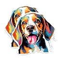 (2 Pack) Beagle Dog Breed Stickers - 5 Inches On Longest Side - Choose from Over 100 Dog Breeds - for Cars, Trucks, Skateboards, Laptops - Made in USA - BMCS1770