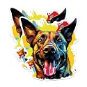 (2 Pack) Belgian Malinois Dog Breed Stickers - 5 Inches On Longest Side - Choose from Over 100 Dog Breeds - for Cars, Trucks, Skateboards, Laptops - Made in USA - BMCS1771