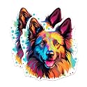 (2 Pack) Belgian Tervuren Dog Breed Stickers - 5 Inches On Longest Side - Choose from Over 100 Dog Breeds - for Cars, Trucks, Skateboards, Laptops - Made in USA - BMCS1773