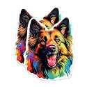 (2 Pack) Belgian Tervuren Dog Breed Stickers - 5 Inches On Longest Side - Choose from Over 100 Dog Breeds - for Cars, Trucks, Skateboards, Laptops - Made in USA - BMCS1774