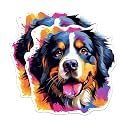 (2 Pack) Bernese Mountain Dog Breed Stickers - 5 Inches On Longest Side - Choose from Over 100 Dog Breeds - for Cars, Trucks, Skateboards, Laptops - Made in USA - BMCS1776