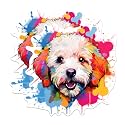 (2 Pack) Bichon Frise Dog Breed Stickers - 5 Inches On Longest Side - Choose from Over 100 Dog Breeds - for Cars, Trucks, Skateboards, Laptops - Made in USA - BMCS1779