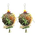 2 Pack Bird Cage Hanging Chewing Toy, Bird Shredding Toys for Parrots