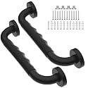2 Pack Black Grab Bar 12 Inch, Grab Bar for Bathtub and Shower