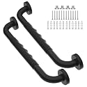 2 Pack Black Grab Bar 16 Inch, Grab Bar for Bathtub and Shower