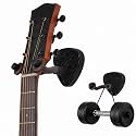 2 Pack Black Plexiglass Guitar Wall Mount Hangers & String Swing Hanger, Heavy Duty Guitar Holder Hook Stand, Universal Fit for Acoustic Electric Bass, Ukulele Banjo