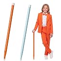 2 Pack Blue and Orange Cane, Wooden Halloween Costume Accessory