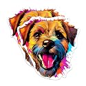 (2 Pack) Border Terrier Dog Breed Stickers - 5 Inches On Longest Side - Choose from Over 100 Dog Breeds - for Cars, Trucks, Skateboards, Laptops - Made in USA - BMCS1786