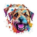 (2 Pack) Border Terrier Dog Breed Stickers - 5 Inches On Longest Side - Choose from Over 100 Dog Breeds - for Cars, Trucks, Skateboards, Laptops - Made in USA - BMCS1785