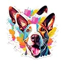(2 Pack) Bull Terrier Dog Breed Stickers - 5 Inches On Longest Side - Choose from Over 100 Dog Breeds - for Cars, Trucks, Skateboards, Laptops - Made in USA - BMCS1799