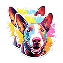 (2 Pack) Bull Terrier Dog Stickers - 5 Inches On Longest Side - Choose from Over 100 Dog Breeds - for Cars, Trucks, Skateboards, Laptops - Made in USA - BMCS1797