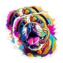 (2 Pack) Bulldog Dog Breed Stickers - 5 Inches On Longest Side - Choose from Over 100 Dog Breeds - for Cars, Trucks, Skateboards, Laptops - Made in USA - BMCS1800