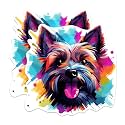 (2 Pack) Cairn Terrier Dog Breed Stickers - 5 Inches On Longest Side - Choose from Over 100 Dog Breeds - for Cars, Trucks, Skateboards, Laptops - Made in USA - BMCS1809