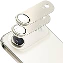 2 Pack Camera Lens Protector for iPhone 17 Air,[Not Easy to Breakn ] AR Tempered Glass Strong Adsorption Metal Camera Cover Screen-Light Gold
